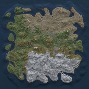 Thumbnail Rust Map: Procedural Map, Size: 4500, Seed: 87441905, 18 Monuments