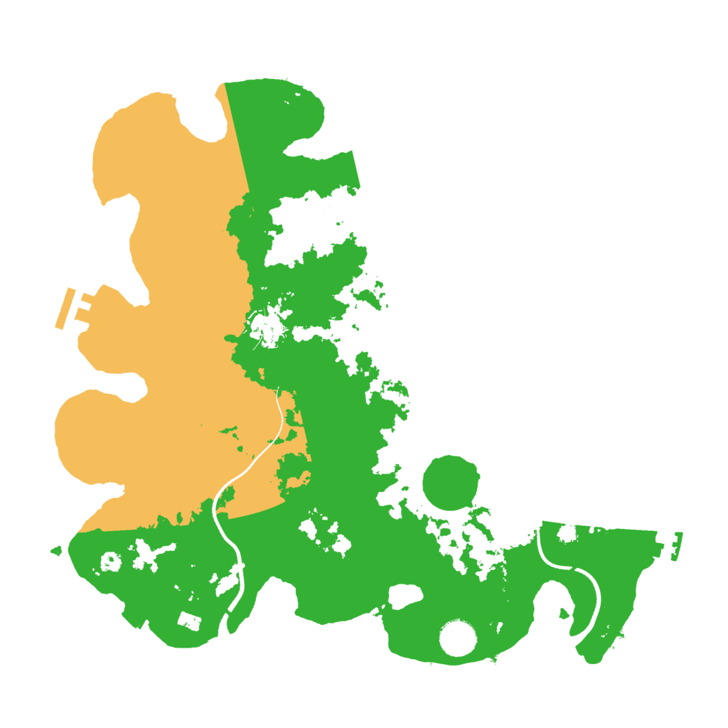 Biome Rust Map: Procedural Map, Size: 3500, Seed: 242467