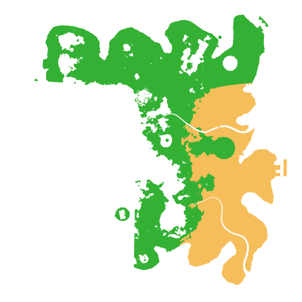 Biome Rust Map: Procedural Map, Size: 3600, Seed: 358071629