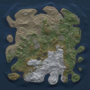 Thumbnail Rust Map: Procedural Map, Size: 4000, Seed: 5782991, 17 Monuments