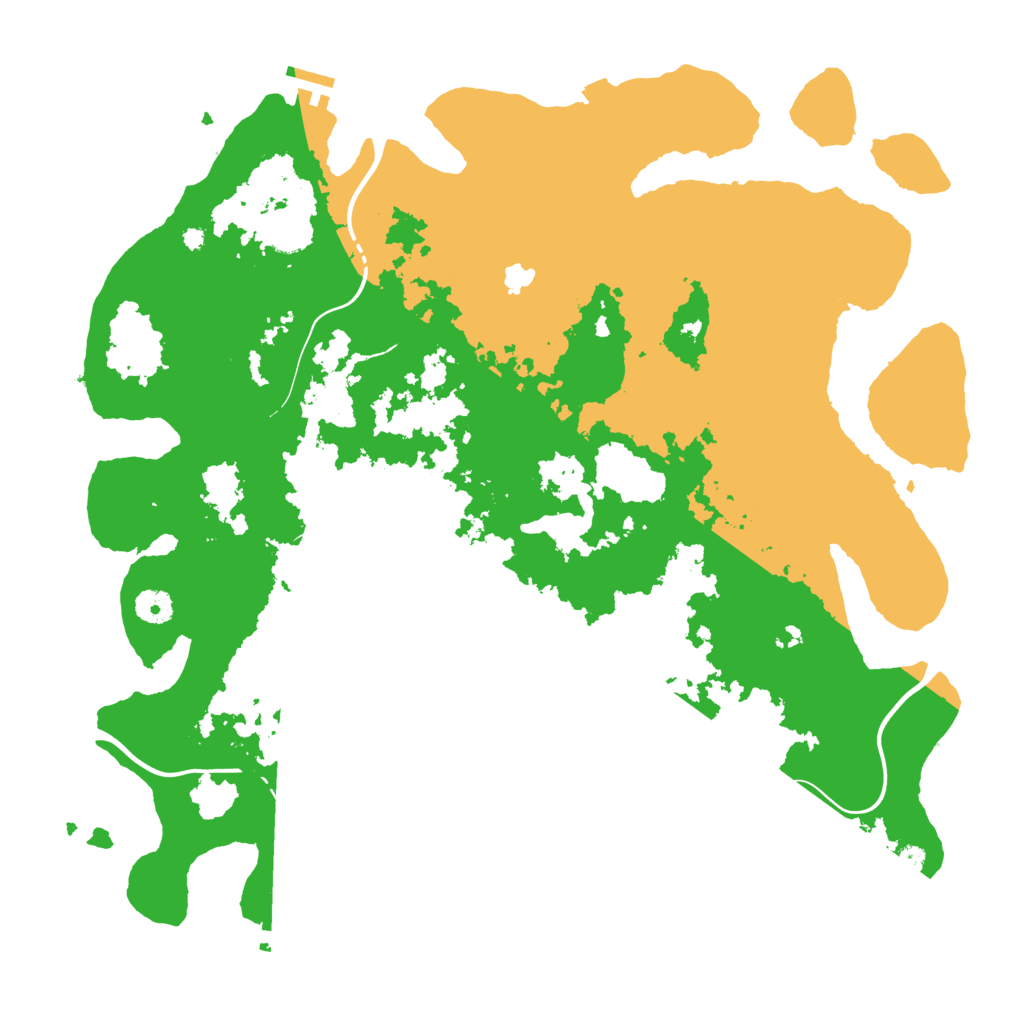 Biome Rust Map: Procedural Map, Size: 4250, Seed: 854434906