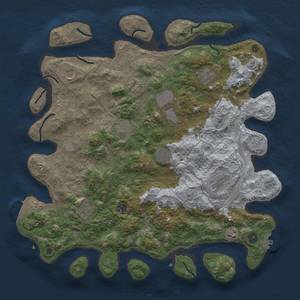 Thumbnail Rust Map: Procedural Map, Size: 4300, Seed: 1348697455, 18 Monuments