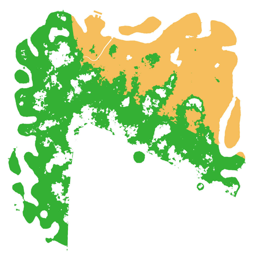 Biome Rust Map: Procedural Map, Size: 6000, Seed: 94565410
