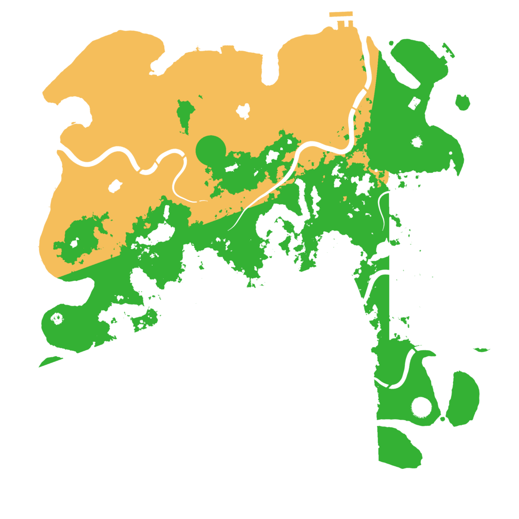 Biome Rust Map: Procedural Map, Size: 4500, Seed: 2006581634
