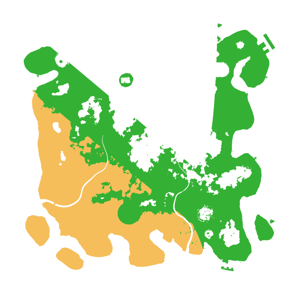 Biome Rust Map: Procedural Map, Size: 3500, Seed: 120161694