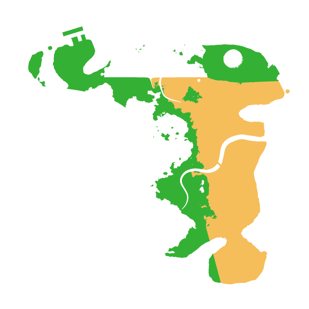 Biome Rust Map: Procedural Map, Size: 3000, Seed: 104104