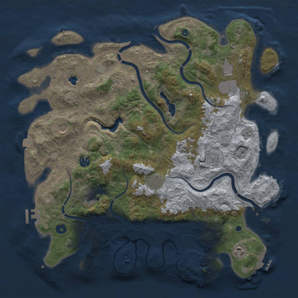 Rust Map: Procedural Map, Size: 4250, Seed: 35969853, 15 Monuments