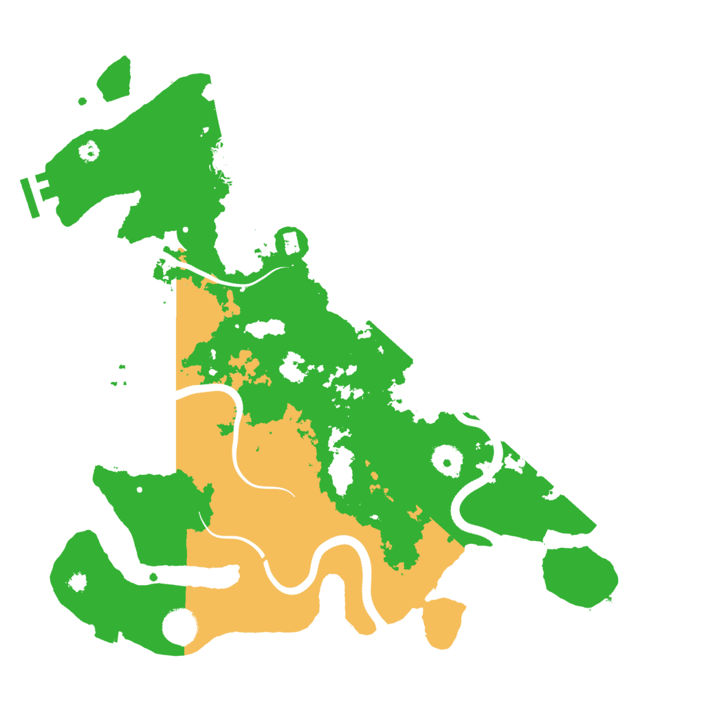 Biome Rust Map: Procedural Map, Size: 3500, Seed: 6383