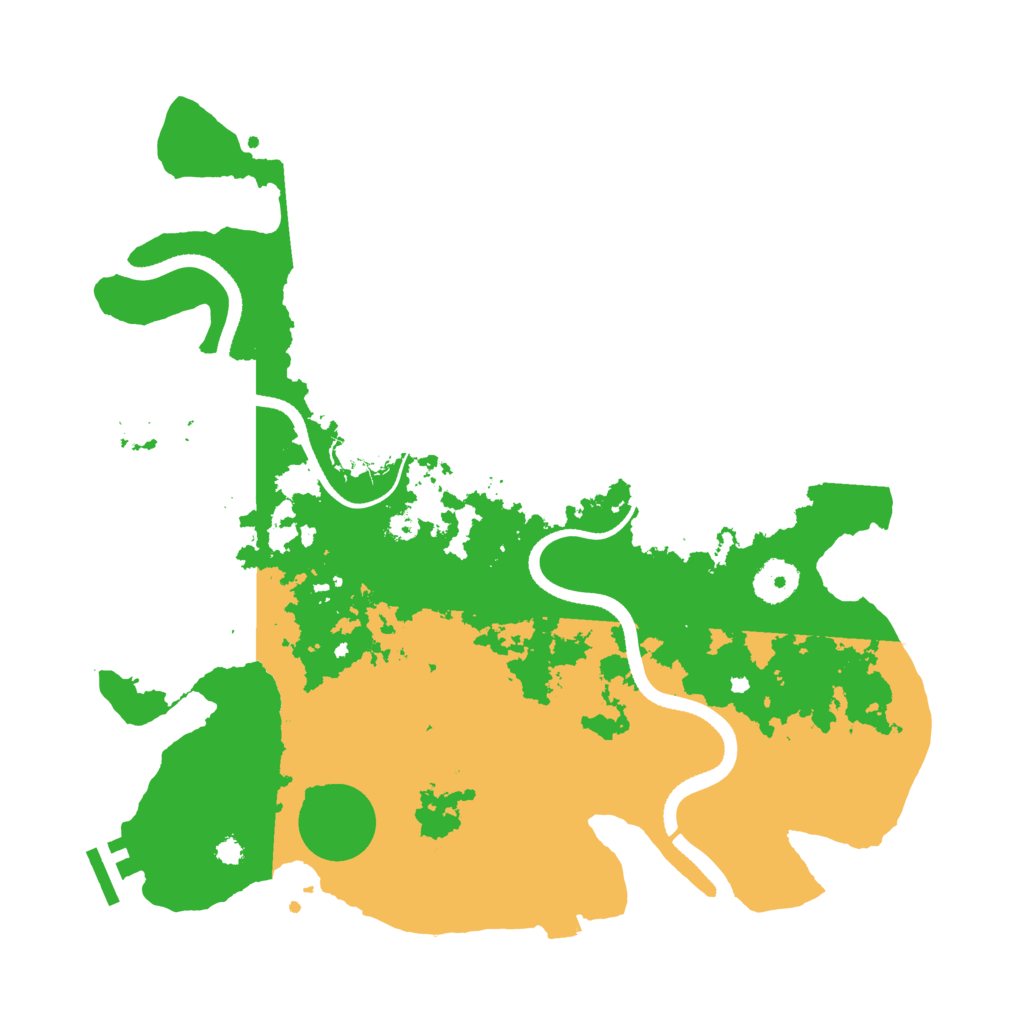 Biome Rust Map: Procedural Map, Size: 3500, Seed: 84624