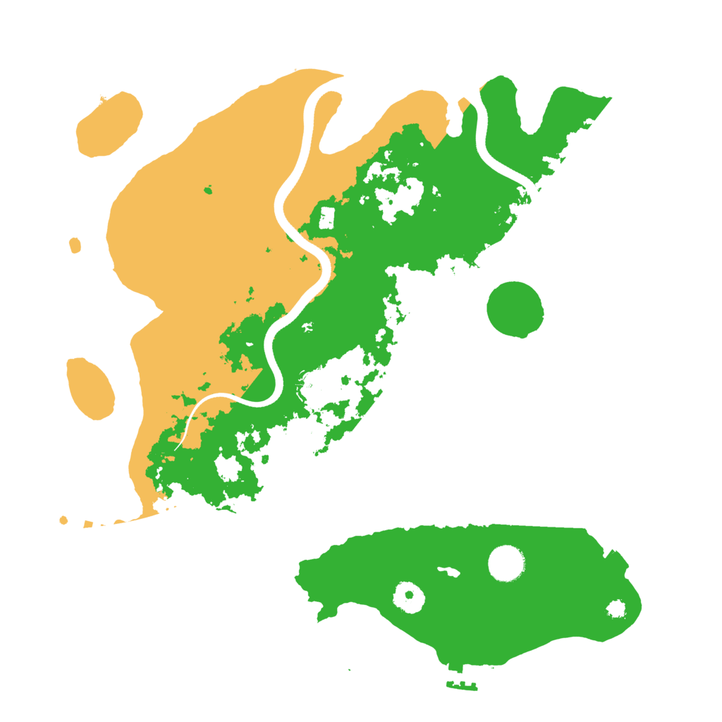 Biome Rust Map: Procedural Map, Size: 3500, Seed: 14651