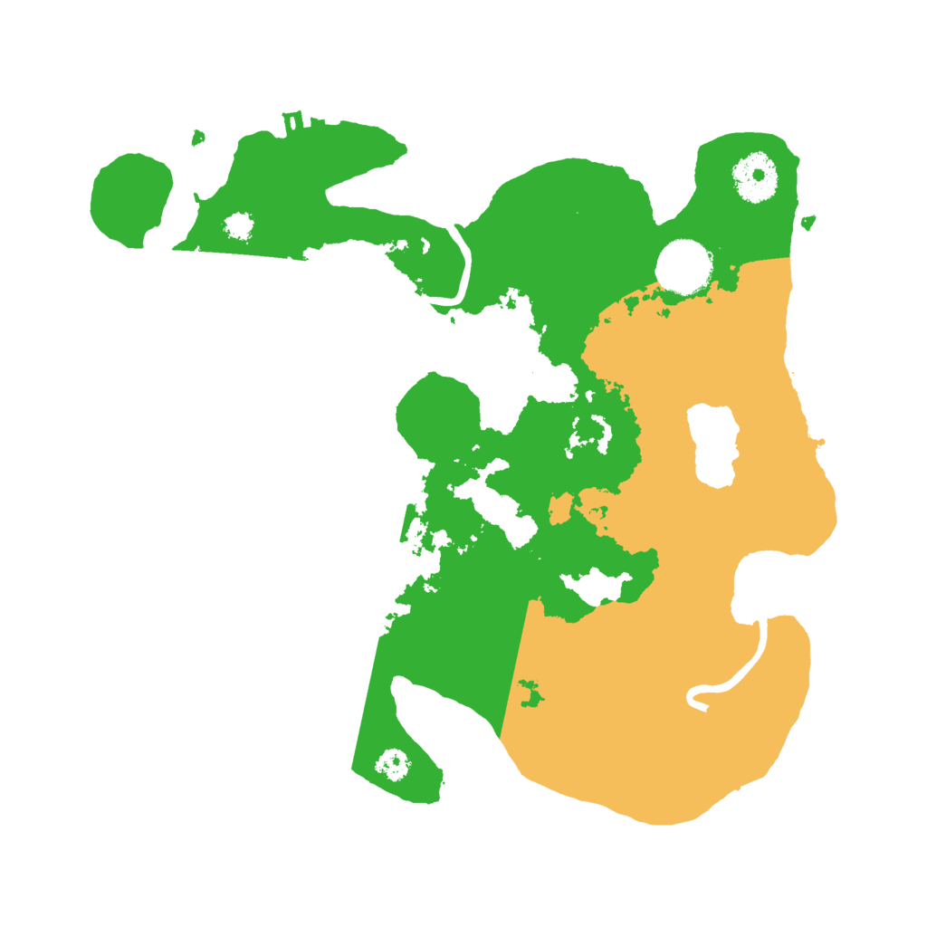 Biome Rust Map: Procedural Map, Size: 3000, Seed: 612584