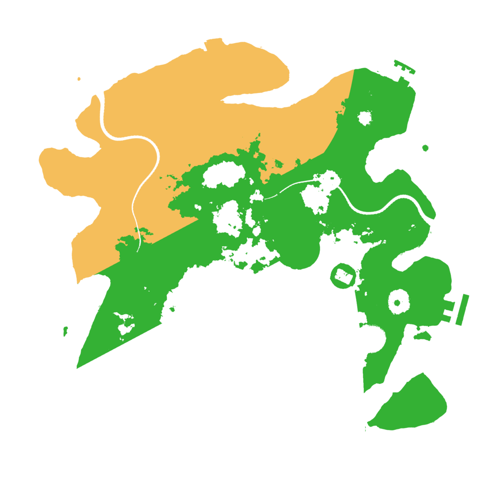 Biome Rust Map: Procedural Map, Size: 3200, Seed: 99238589