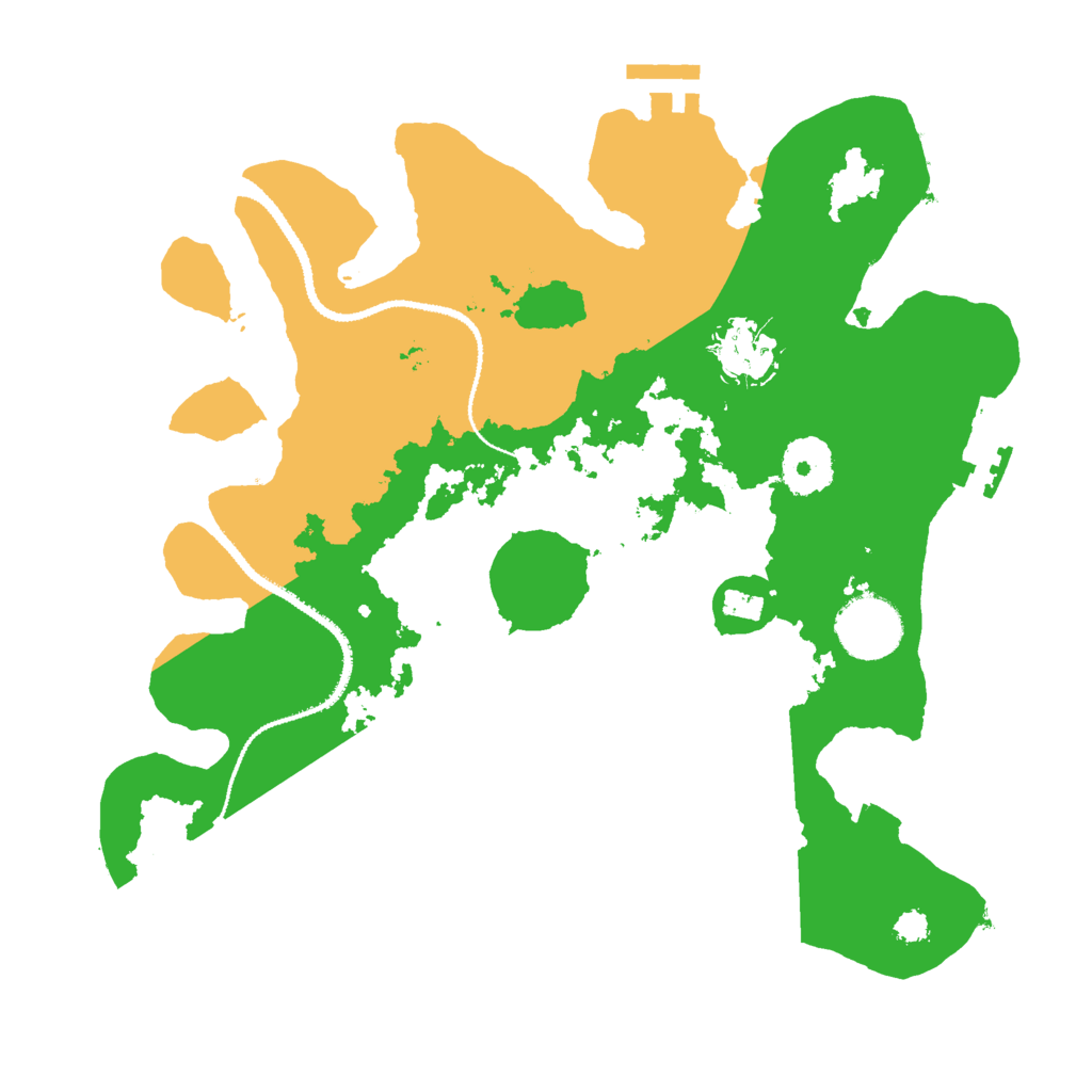 Biome Rust Map: Procedural Map, Size: 3000, Seed: 712377949