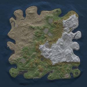 Thumbnail Rust Map: Procedural Map, Size: 4250, Seed: 6216, 18 Monuments