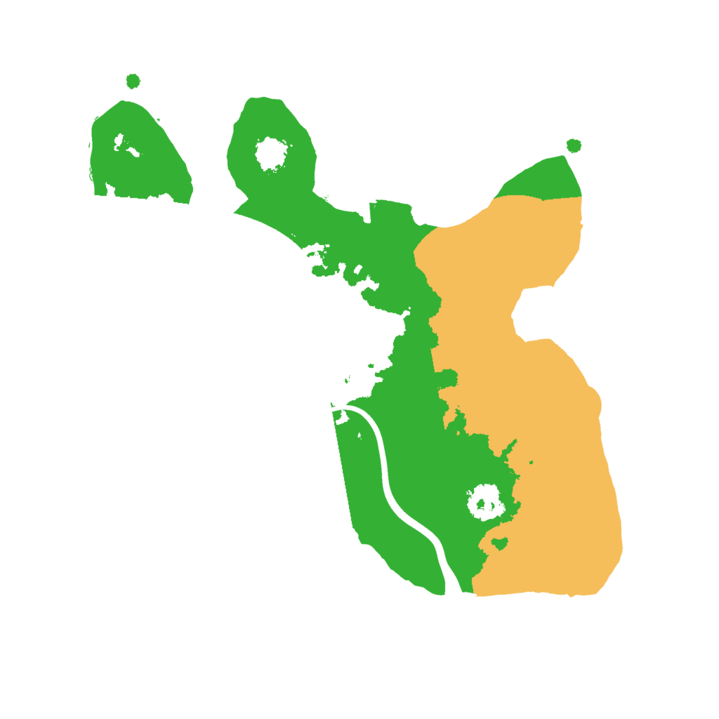Biome Rust Map: Procedural Map, Size: 2000, Seed: 52563