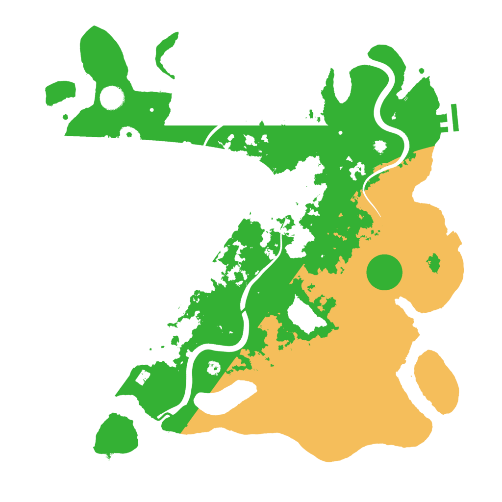 Biome Rust Map: Procedural Map, Size: 3700, Seed: 1190376105