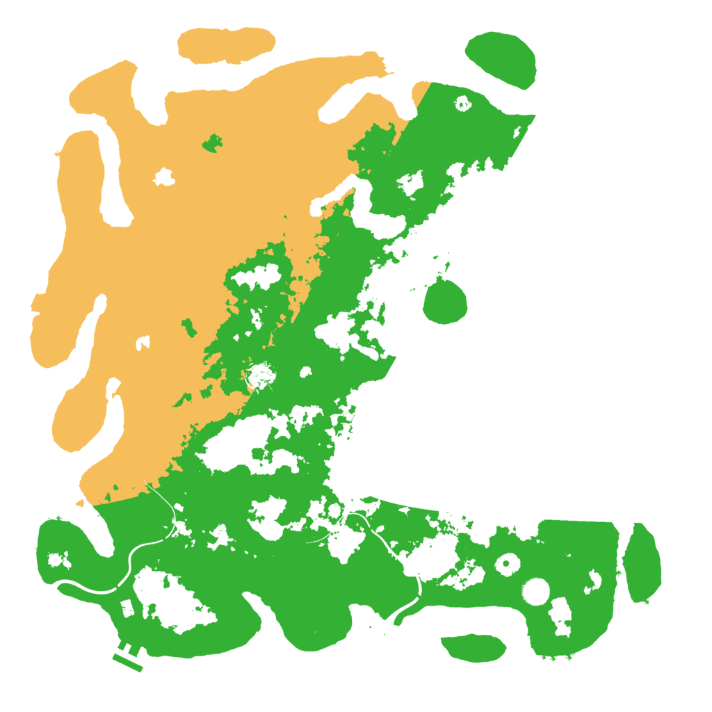 Biome Rust Map: Procedural Map, Size: 4550, Seed: 50500