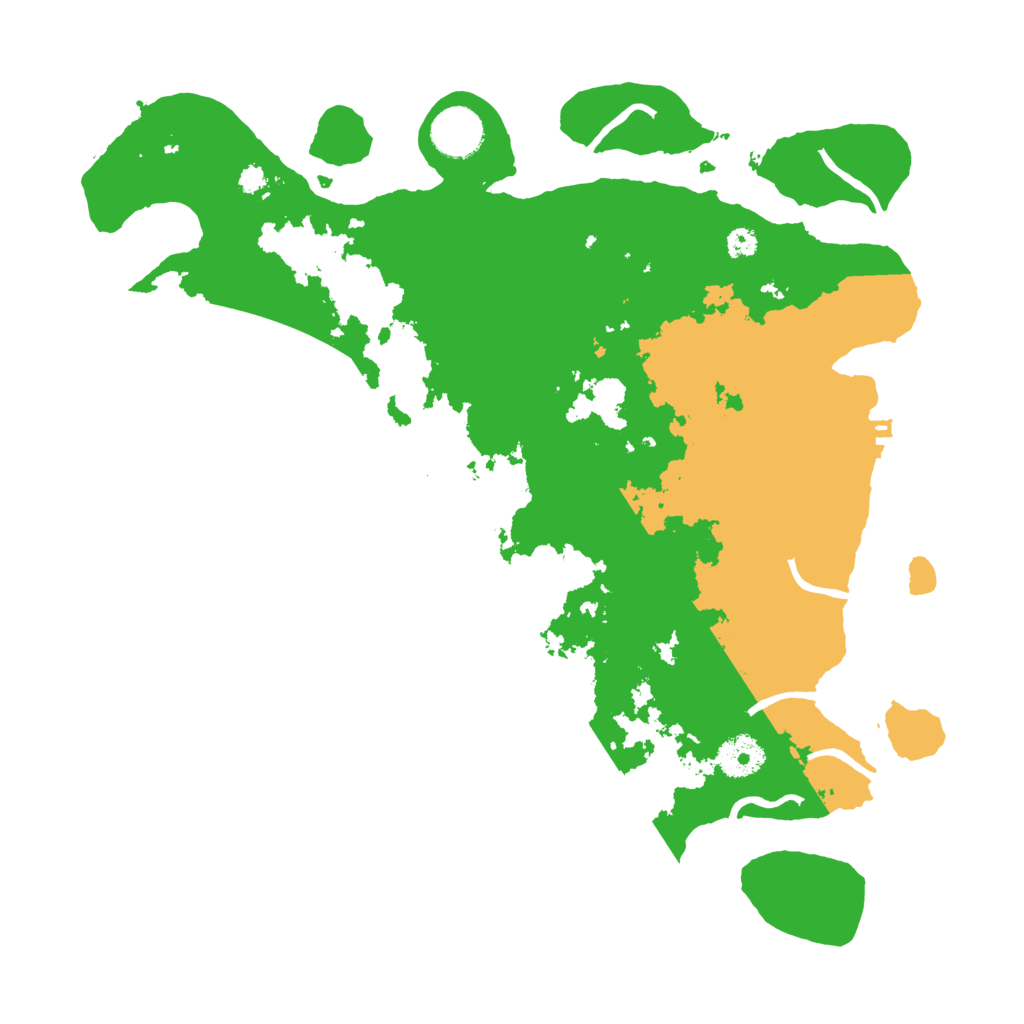 Biome Rust Map: Procedural Map, Size: 3500, Seed: 1032330493