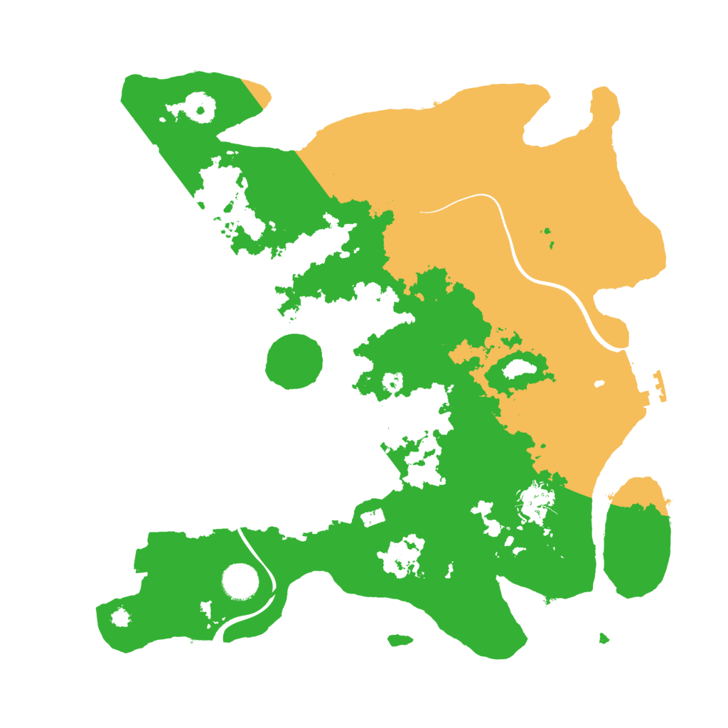 Biome Rust Map: Procedural Map, Size: 3500, Seed: 435604016