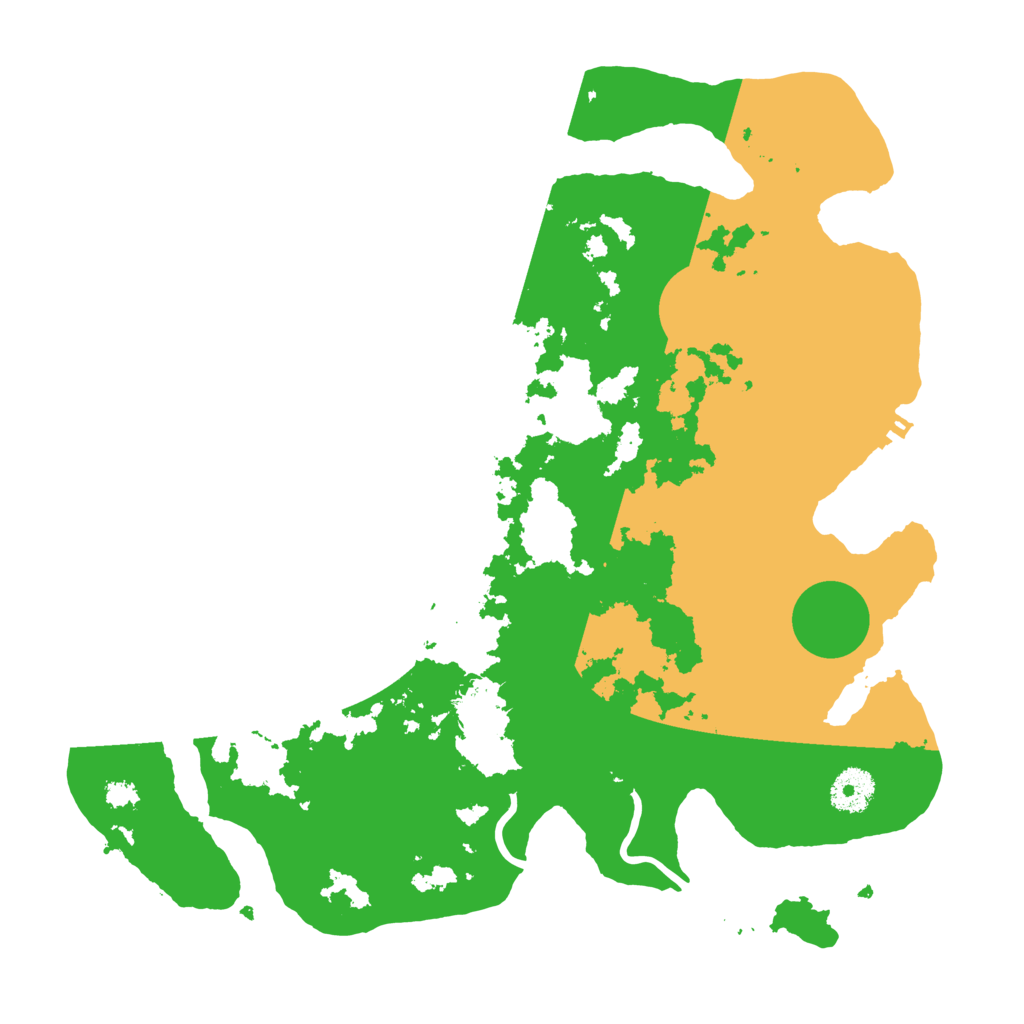 Biome Rust Map: Procedural Map, Size: 3500, Seed: 3323386