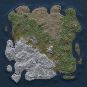 Thumbnail Rust Map: Procedural Map, Size: 4500, Seed: 19190721, 18 Monuments