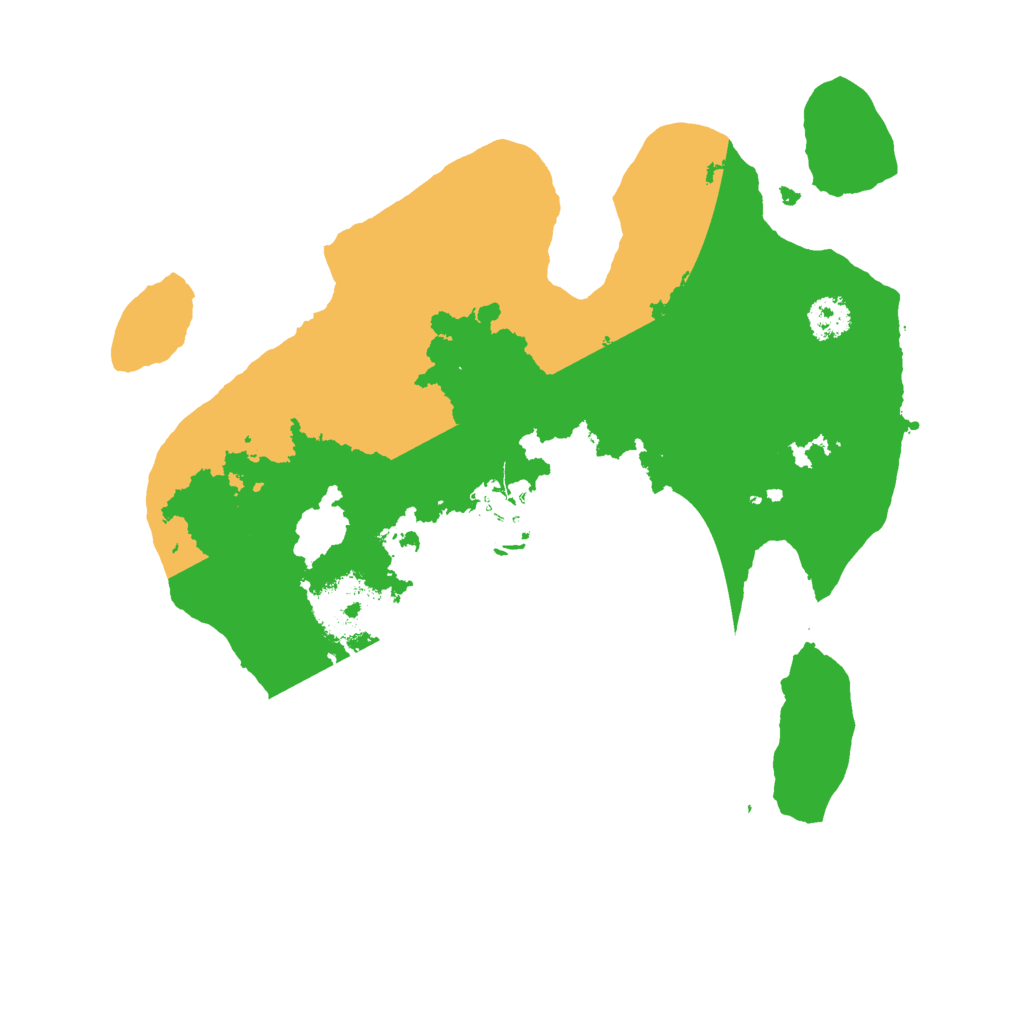 Biome Rust Map: Procedural Map, Size: 2500, Seed: 1254615