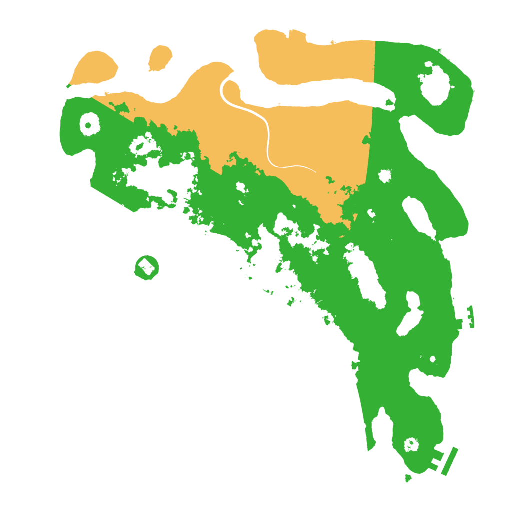 Biome Rust Map: Procedural Map, Size: 3500, Seed: 56414