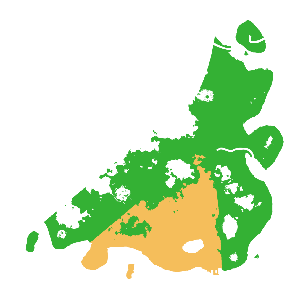 Biome Rust Map: Procedural Map, Size: 3500, Seed: 252490