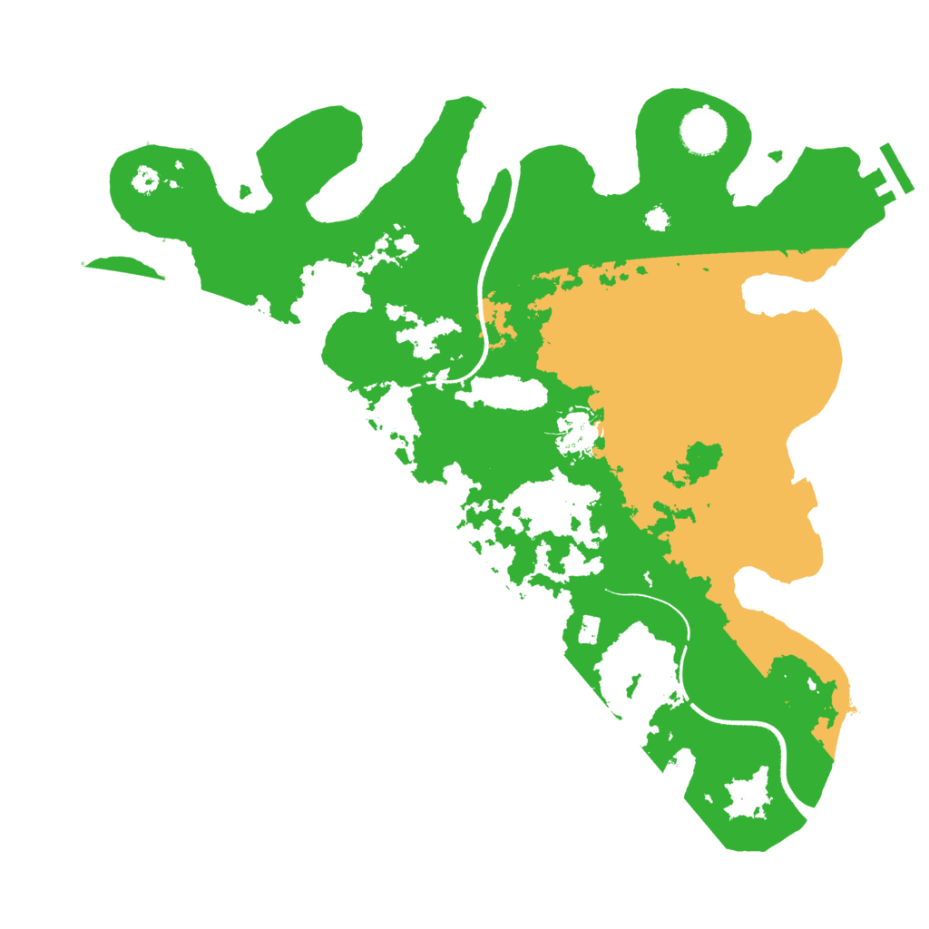 Biome Rust Map: Procedural Map, Size: 3500, Seed: 2735498