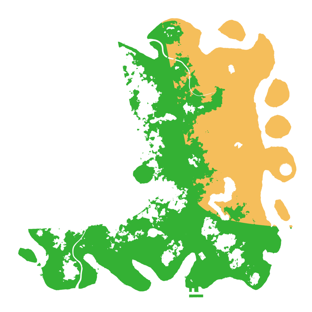 Biome Rust Map: Procedural Map, Size: 4500, Seed: 1911762110