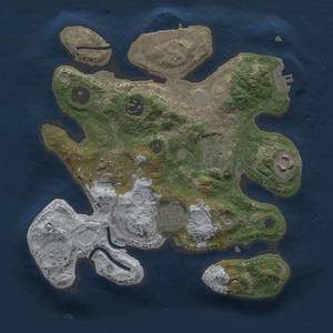Thumbnail Rust Map: Procedural Map, Size: 2650, Seed: 53417, 12 Monuments