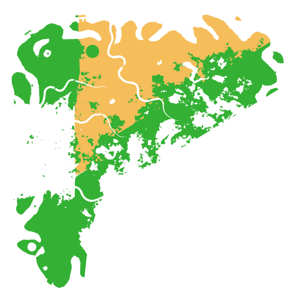 Biome Rust Map: Procedural Map, Size: 6000, Seed: 997553106