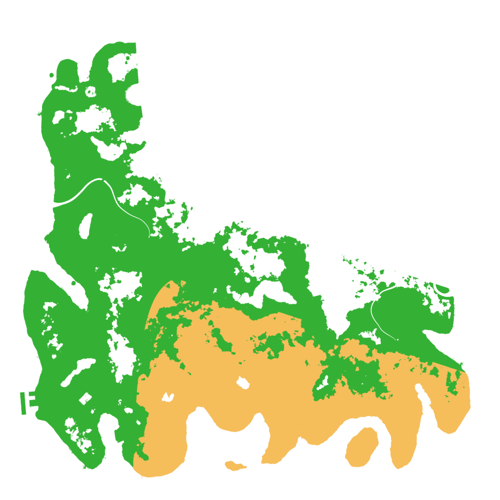 Biome Rust Map: Procedural Map, Size: 4500, Seed: 389500