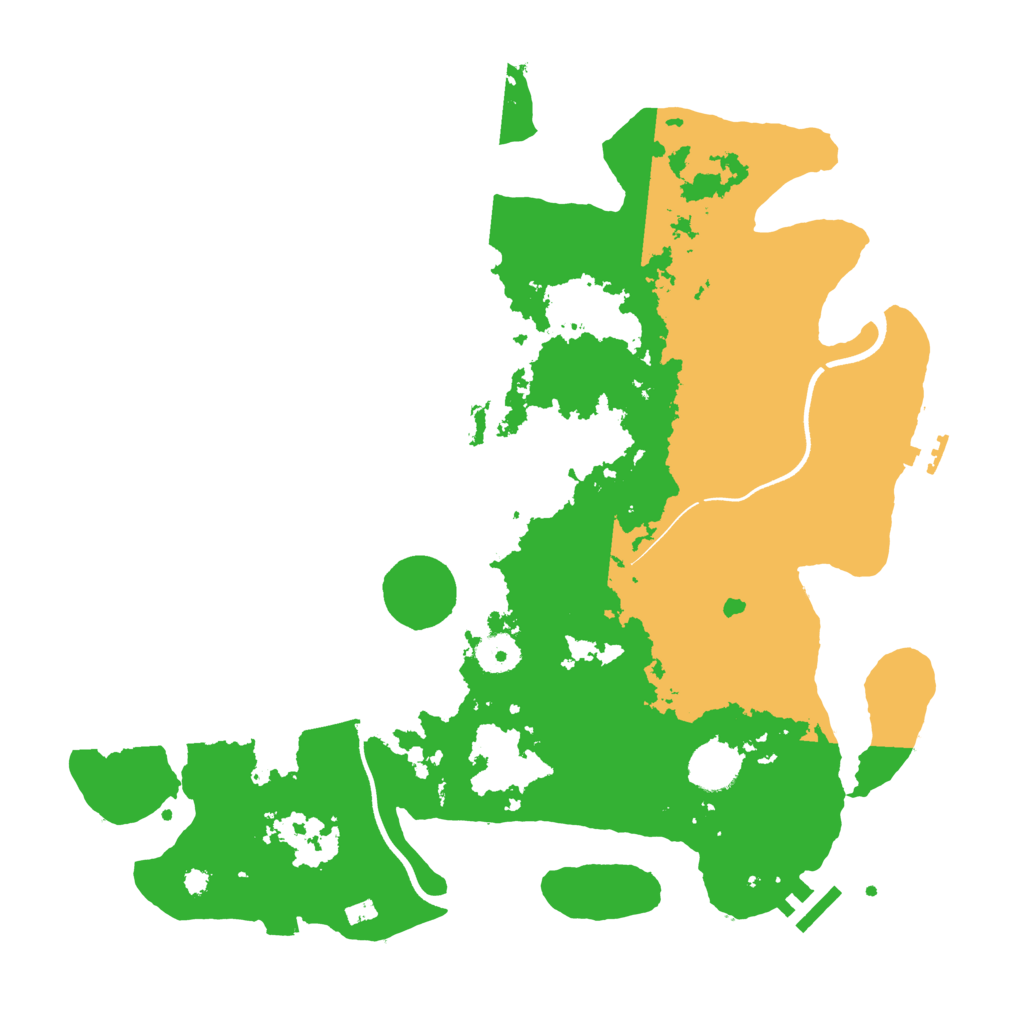 Biome Rust Map: Procedural Map, Size: 3700, Seed: 971384