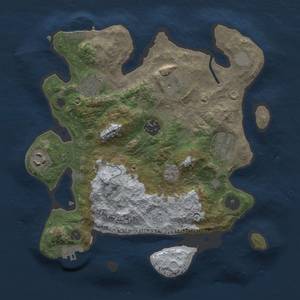 Thumbnail Rust Map: Procedural Map, Size: 3000, Seed: 1066107997, 12 Monuments