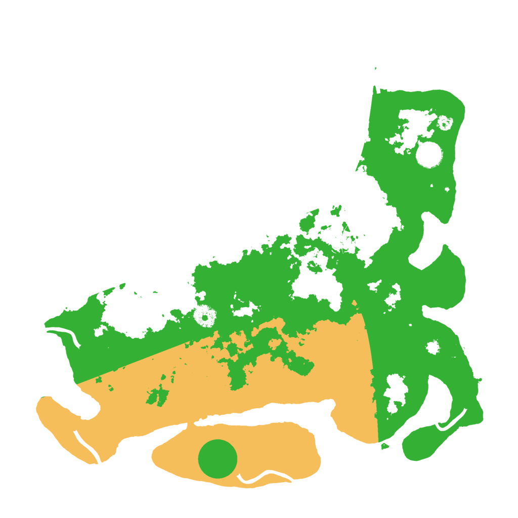 Biome Rust Map: Procedural Map, Size: 3500, Seed: 27237