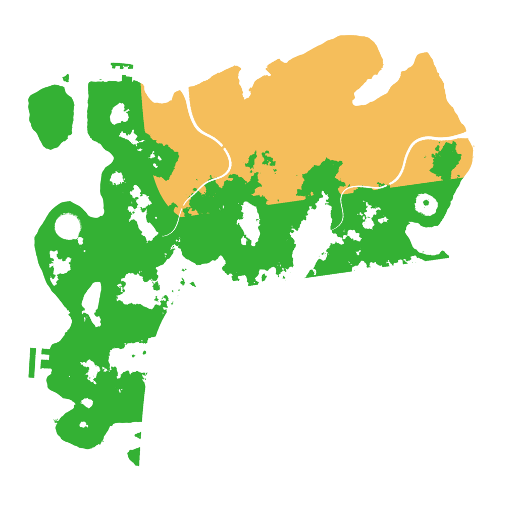 Biome Rust Map: Procedural Map, Size: 3500, Seed: 797085435
