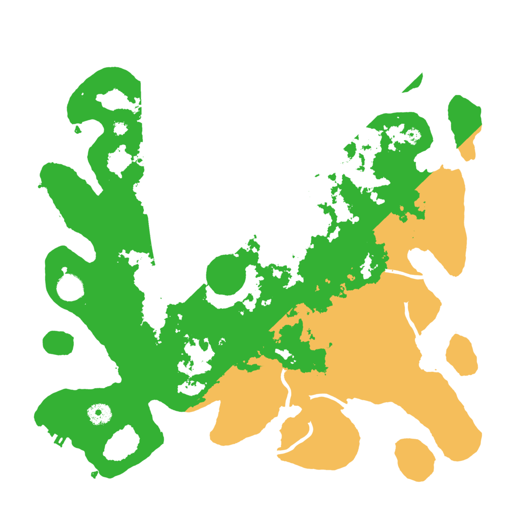 Biome Rust Map: Procedural Map, Size: 3500, Seed: 1054741075