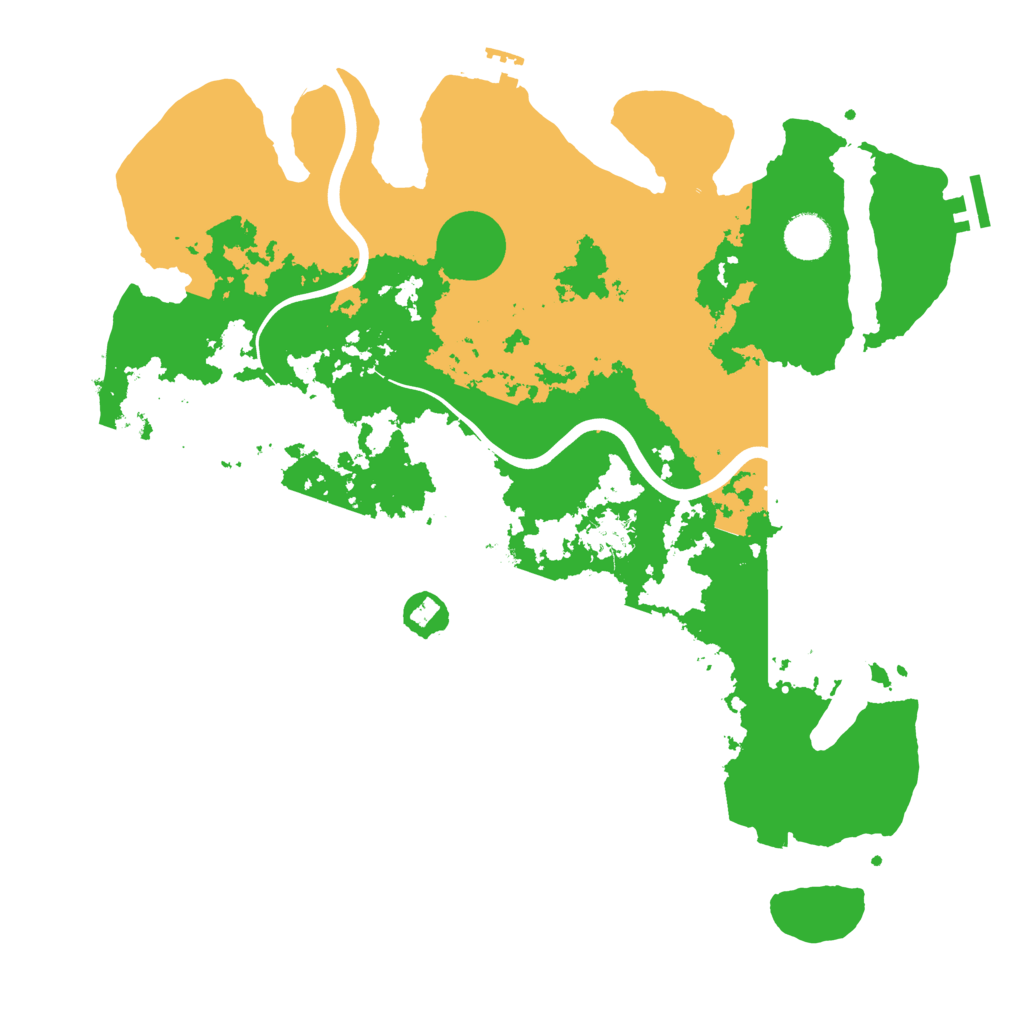 Biome Rust Map: Procedural Map, Size: 3900, Seed: 572965