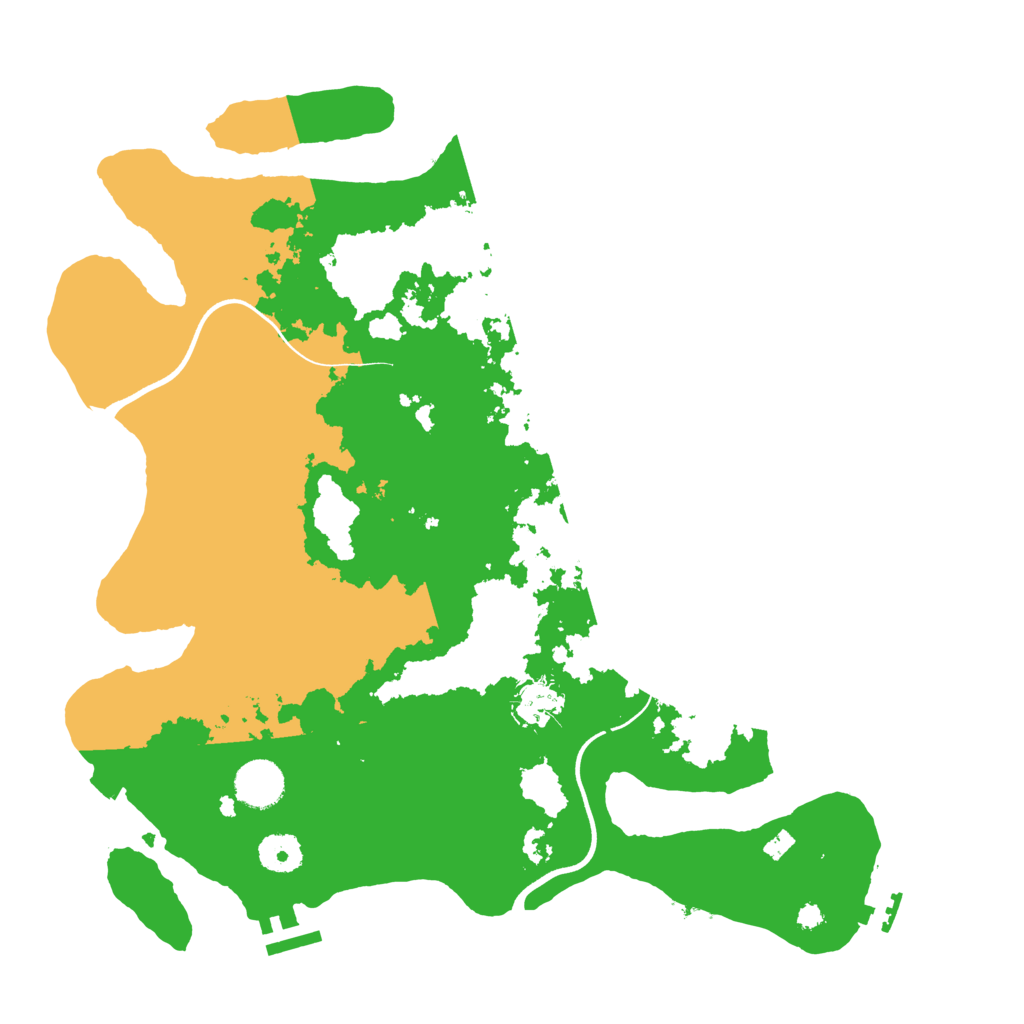 Biome Rust Map: Procedural Map, Size: 3700, Seed: 342786