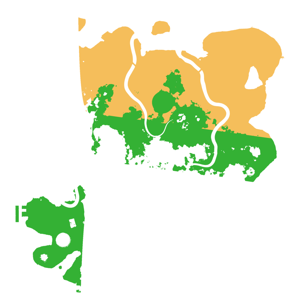 Biome Rust Map: Procedural Map, Size: 3750, Seed: 354360