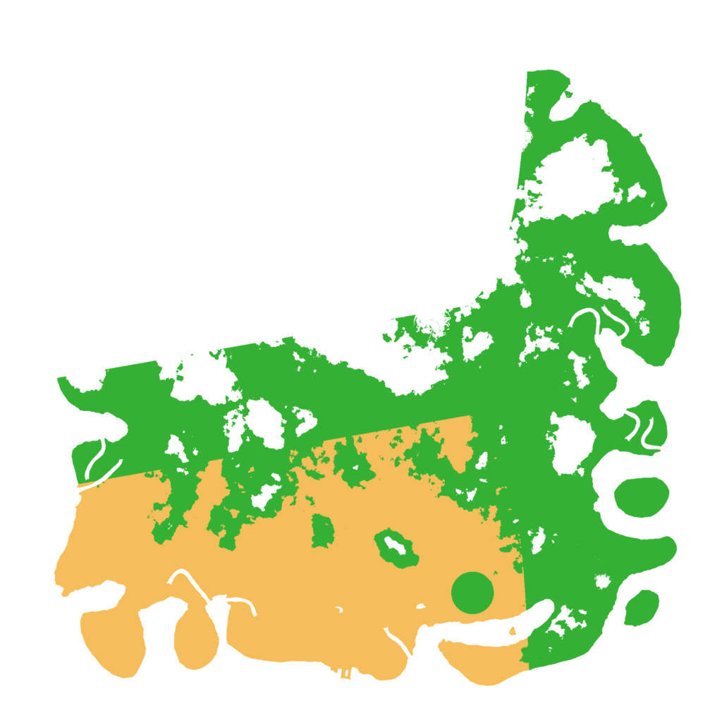 Biome Rust Map: Procedural Map, Size: 4500, Seed: 208125