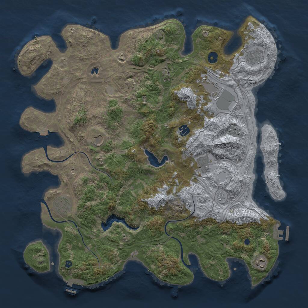 Rust Map: Procedural Map, Size: 4250, Seed: 934172912, 15 Monuments