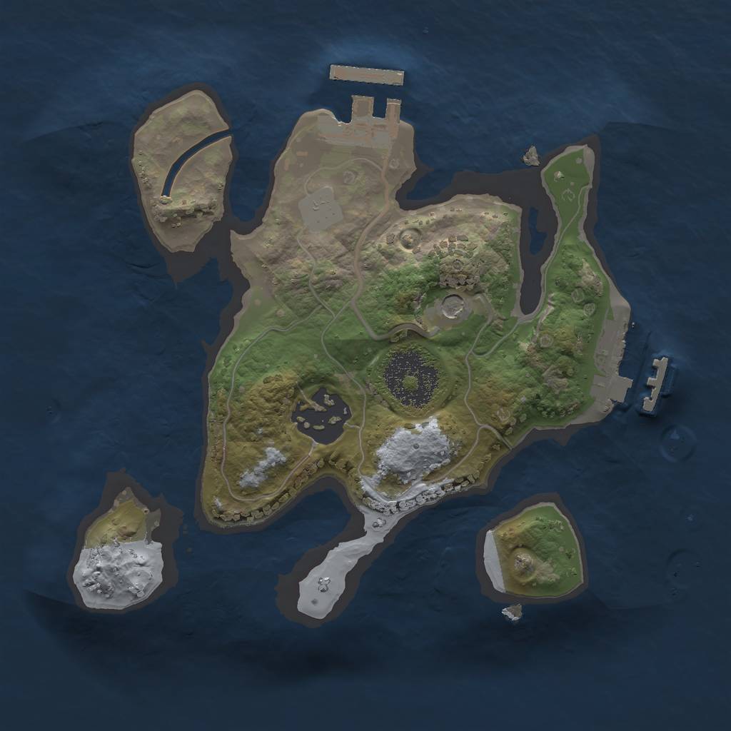 Rust Map: Procedural Map, Size: 2000, Seed: 165928970, 7 Monuments