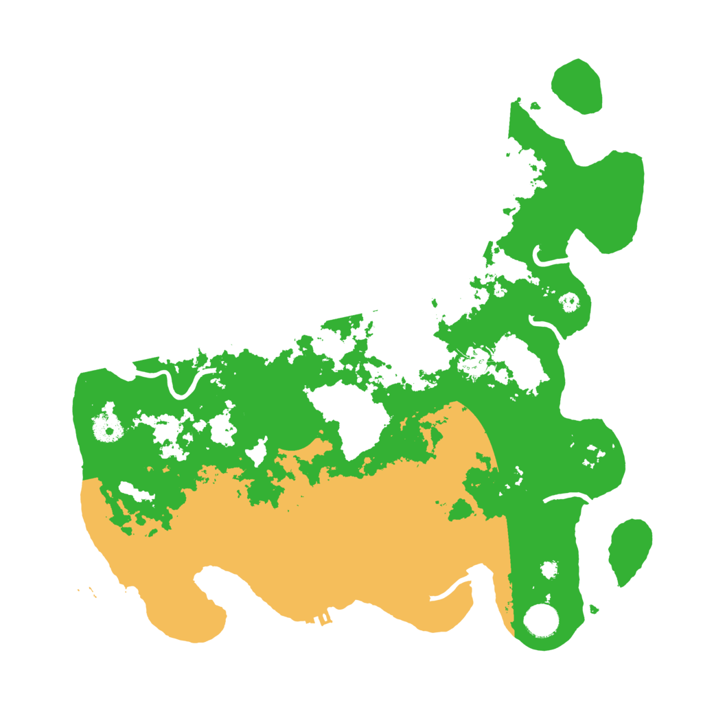 Biome Rust Map: Procedural Map, Size: 3700, Seed: 763688