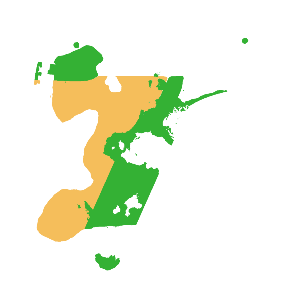 Biome Rust Map: Procedural Map, Size: 2000, Seed: 15665