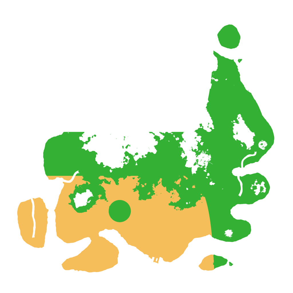 Biome Rust Map: Procedural Map, Size: 3500, Seed: 324577351