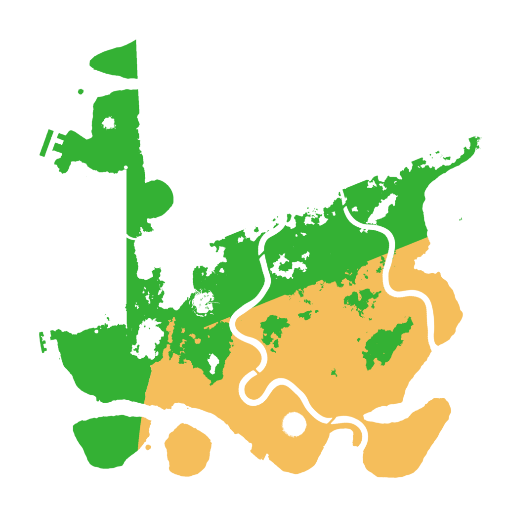 Biome Rust Map: Procedural Map, Size: 3700, Seed: 703142