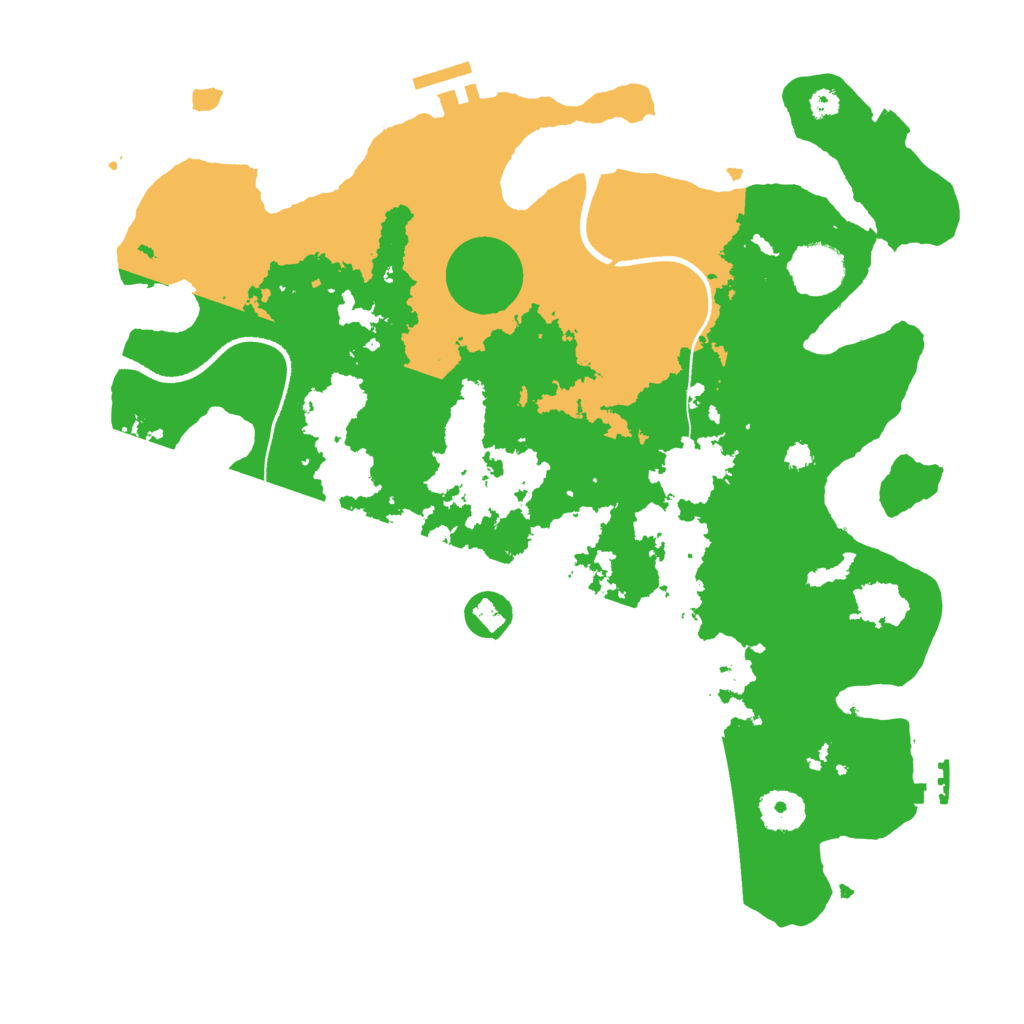 Biome Rust Map: Procedural Map, Size: 3500, Seed: 314072