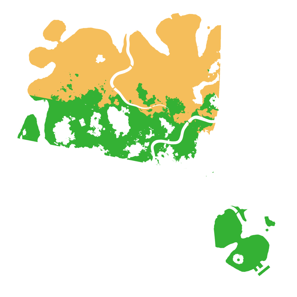 Biome Rust Map: Procedural Map, Size: 4300, Seed: 342976621